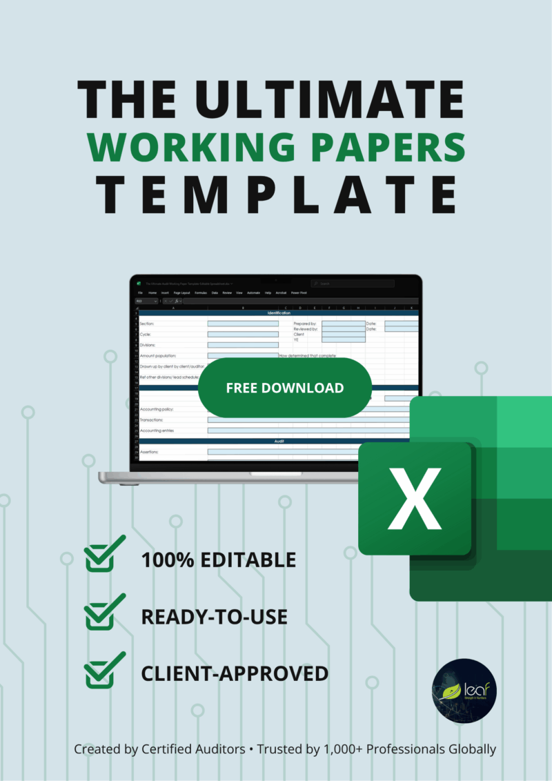 The Ultimate Working Paper Template [Editable Spreadsheet] - Leaf ...
