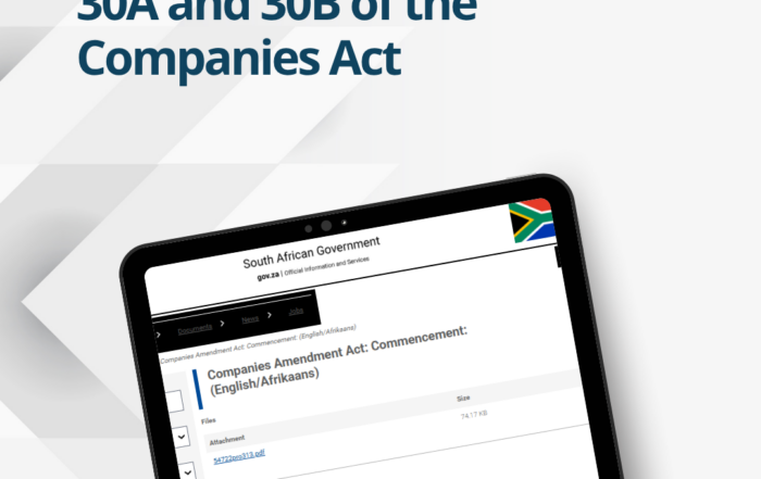 Effective date of sections 30m 30A and 30B of the Companies Ac