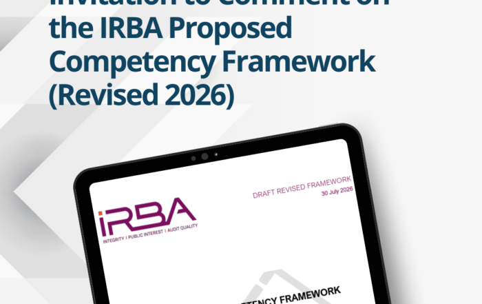 IRBA Proposed Competency Framework 2026